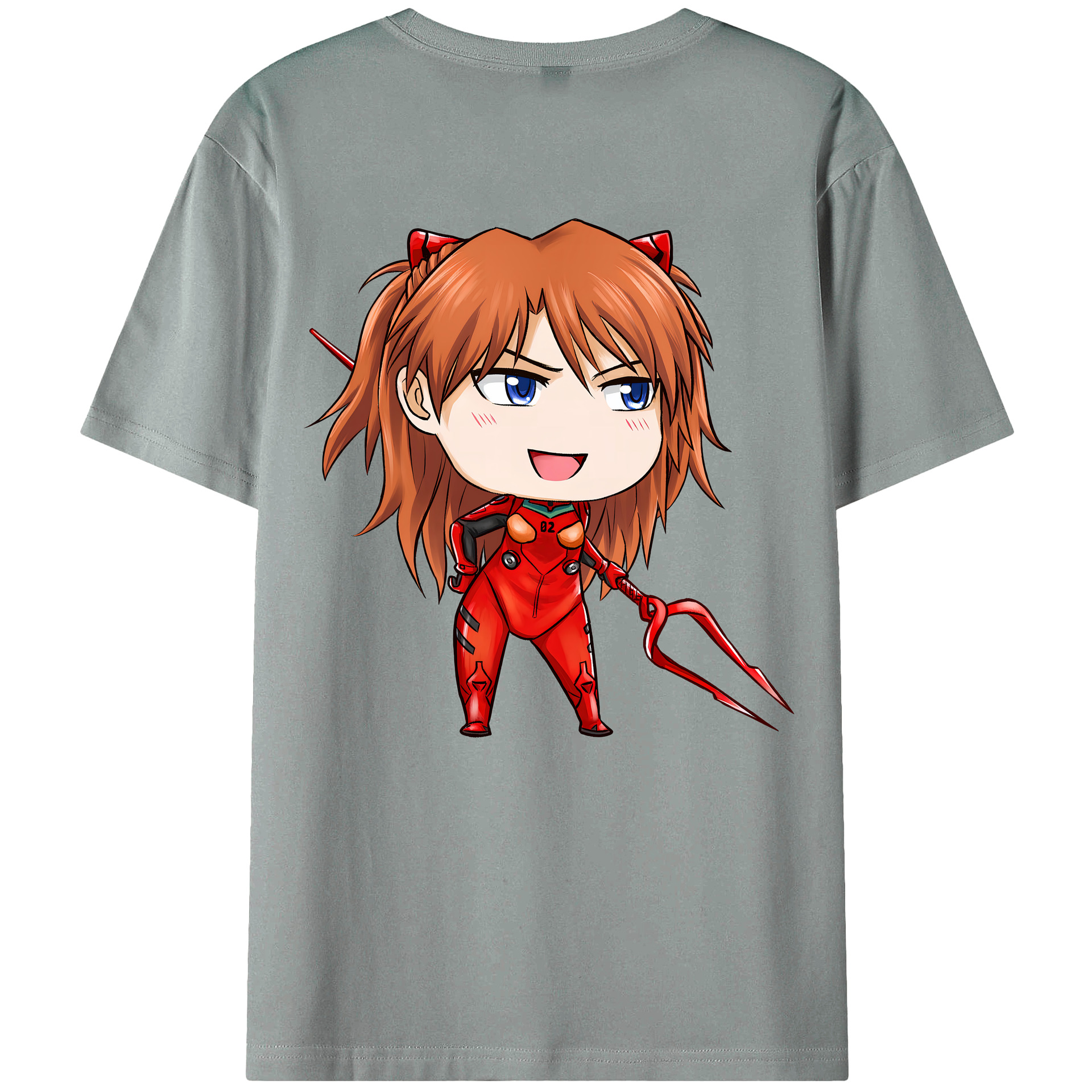 （画像用） EVA 新世紀エヴァンゲリオン 綿100％ メンズ半袖Tシャツ（バックプリント） 通気性